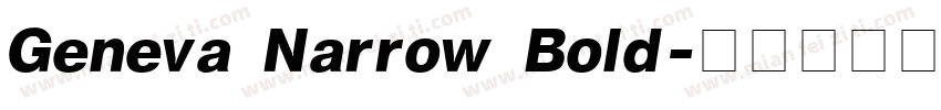 Geneva Narrow Bold字体转换